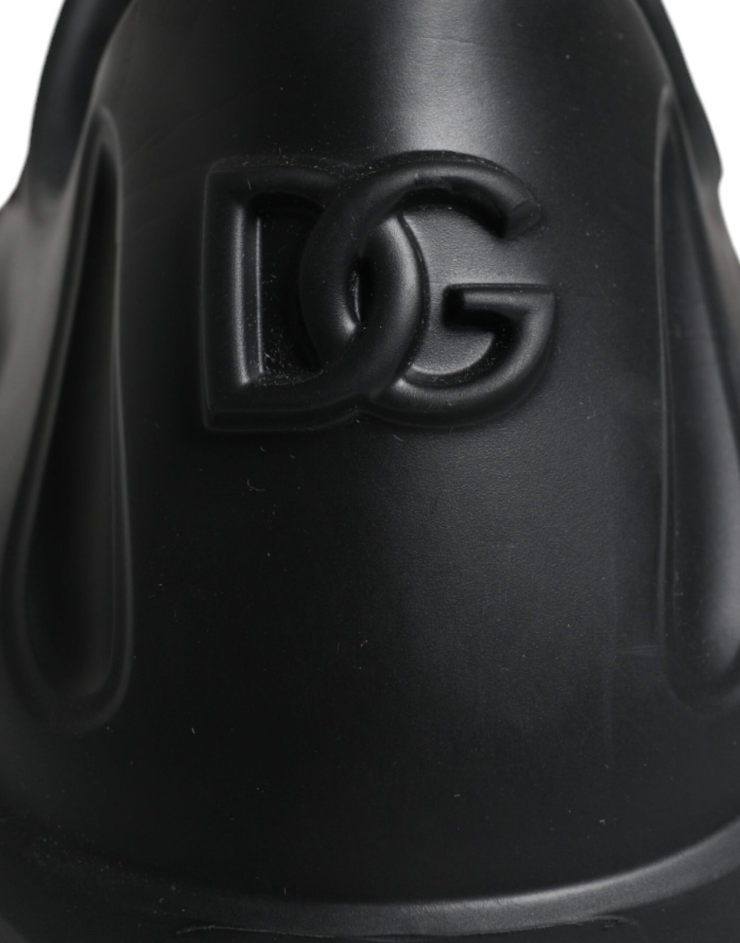 Dolce &amp;amp; Gabbana svarta folierade gummileksaks låga sneakers