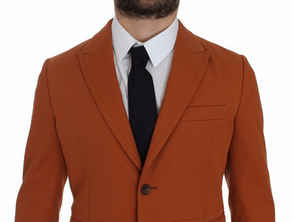 Dolce &amp;amp; Gabbana Orange Bomullsstretchkavaj