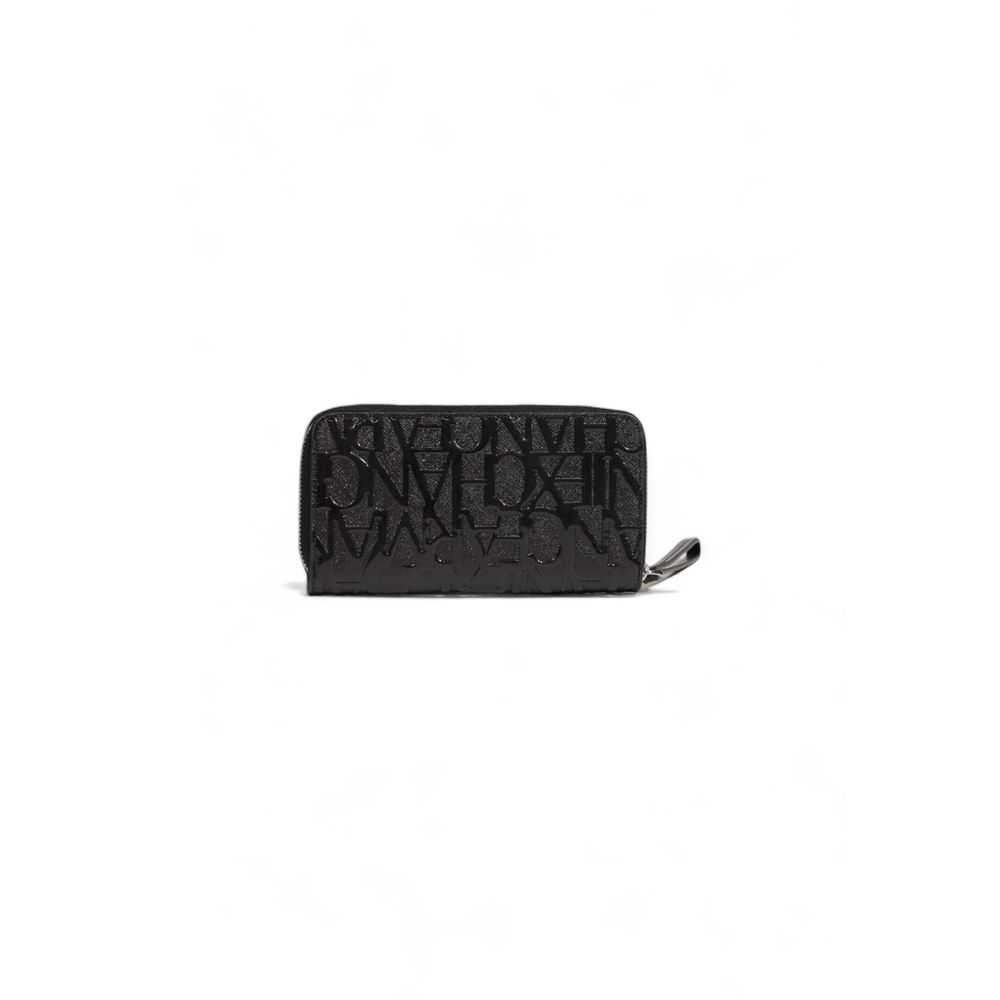 Armani Exchange svart polyesterplånbok