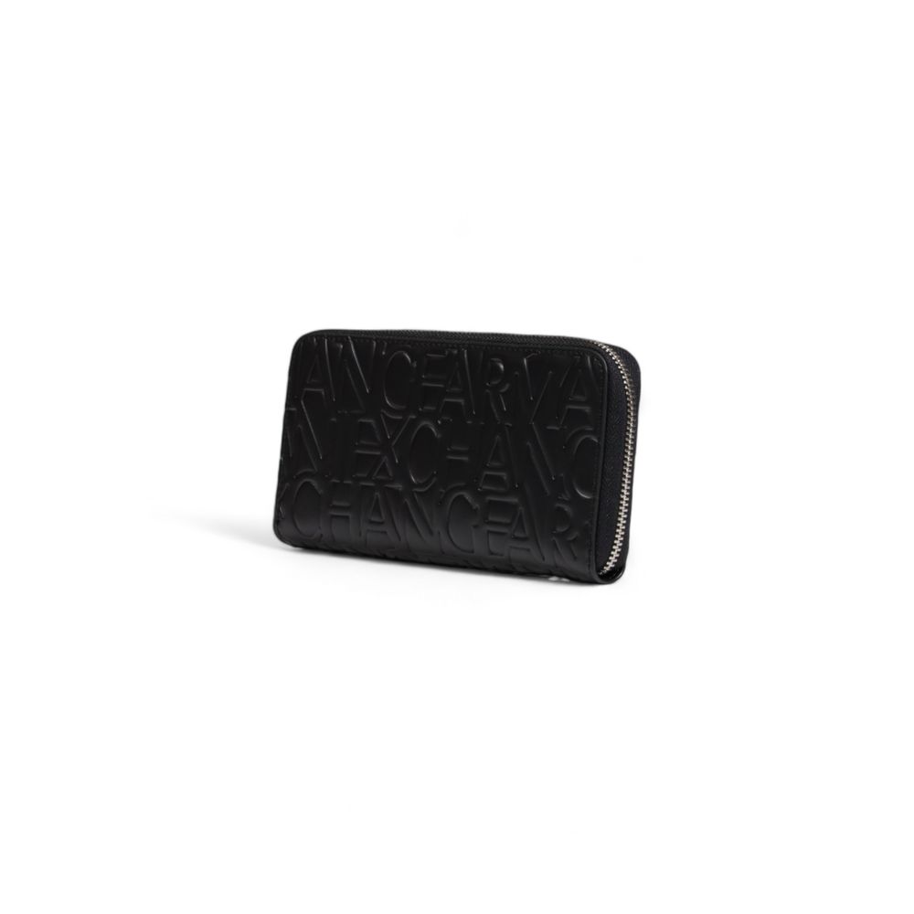 Armani Exchange svart polyetenplånbok