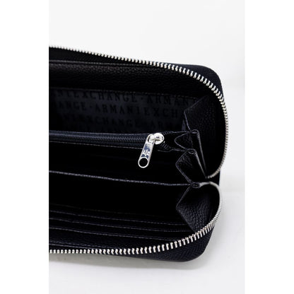 Armani Exchange svart polyetenplånbok