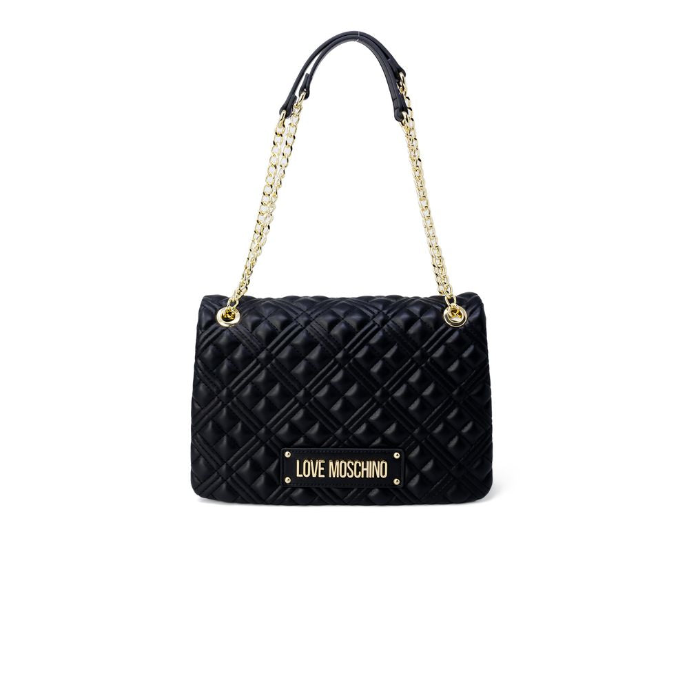 Love Moschino guldfärgad polyetenhandväska