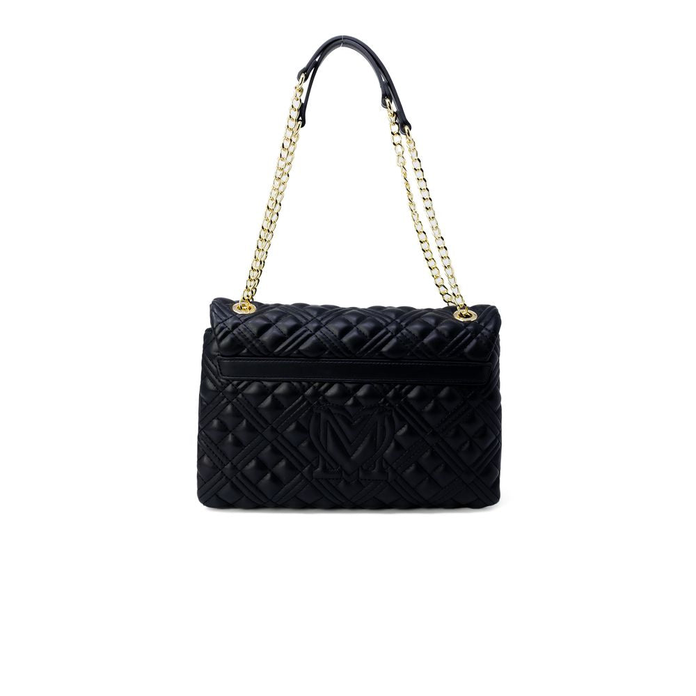 Love Moschino guldfärgad polyetenhandväska