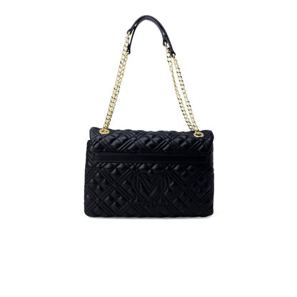 Love Moschino guldfärgad polyetenhandväska