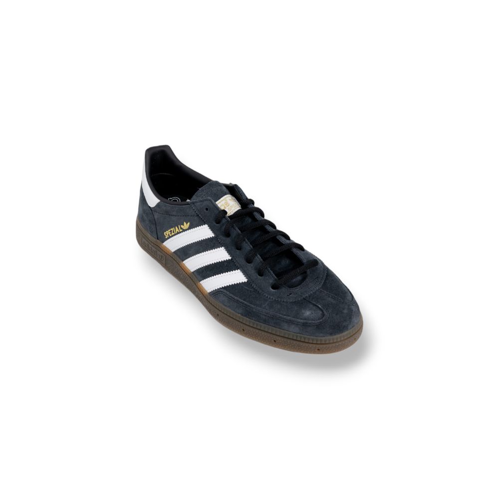 Adidas svart mocka läder sneaker