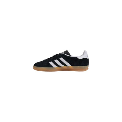 Adidas svart mocka läder sneaker