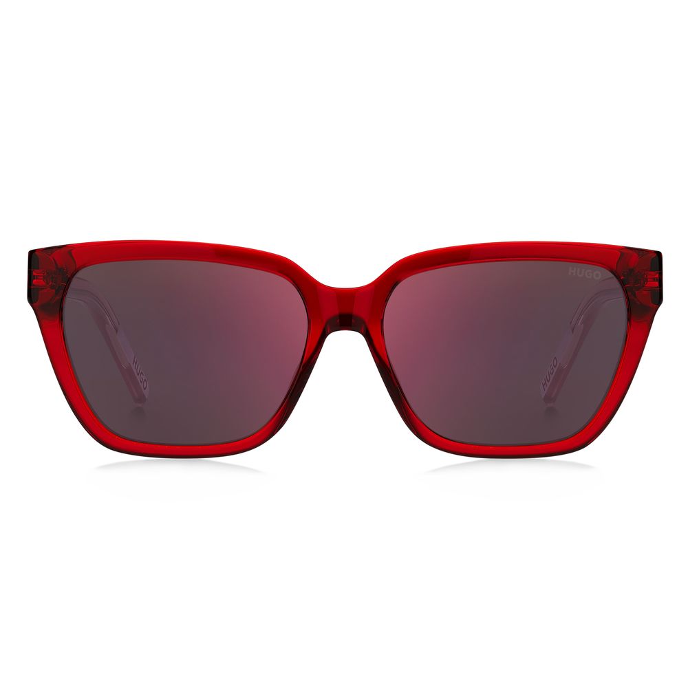 Hugo Boss röda acetat solglasögon