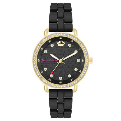 Juicy Couture svart metallklocka
