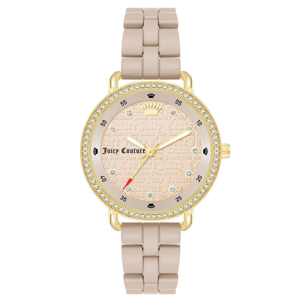 Juicy Couture Beige Metallklocka