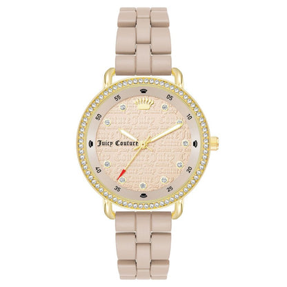 Juicy Couture Beige Metallklocka