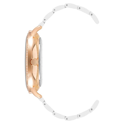 Juicy Couture vit metallklocka