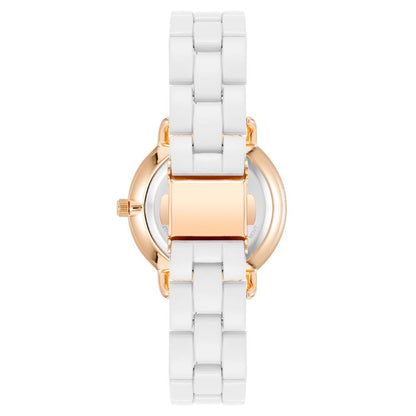 Juicy Couture vit metallklocka