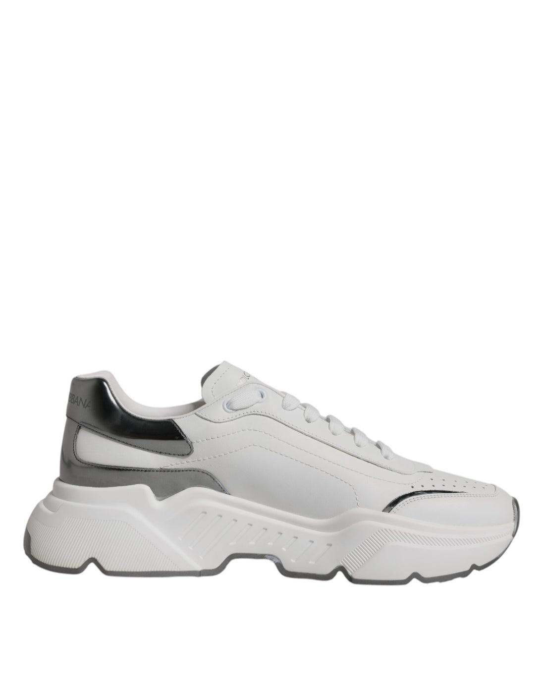 Dolce &amp;amp; Gabbana Vita Silver Daymaster Lädersneakers Skor