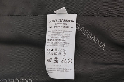 Dolce &amp;amp; Gabbana Grå STAFF Randig Bomullsväst