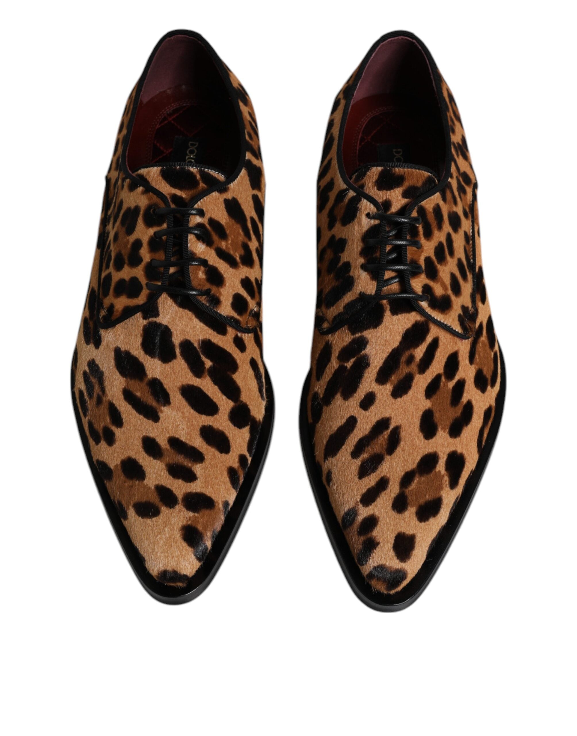 Dolce &amp;amp; Gabbana Bruna Leopard Derby Formella Herrskor