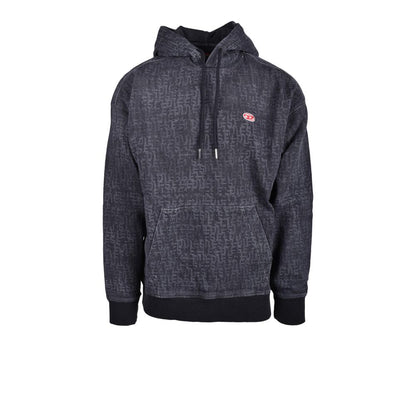 Diesel Grå Bomulls Hoodie