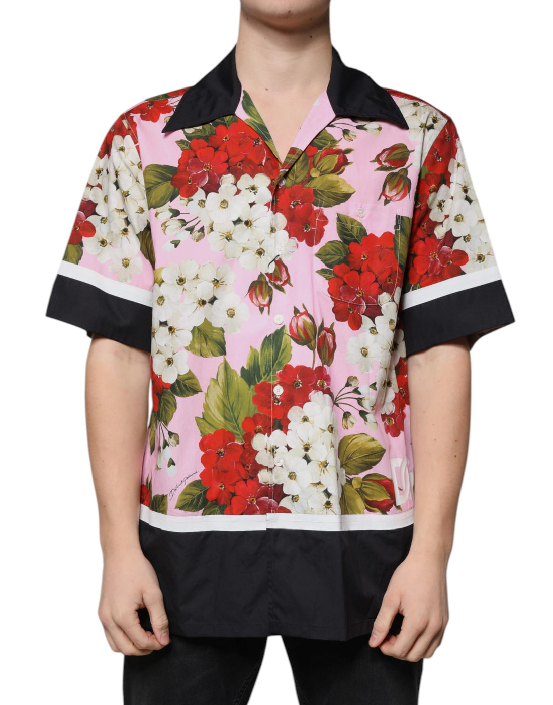 Dolce &amp;amp; Gabbana Flerfärgad Blommig Skjorta med Knappar