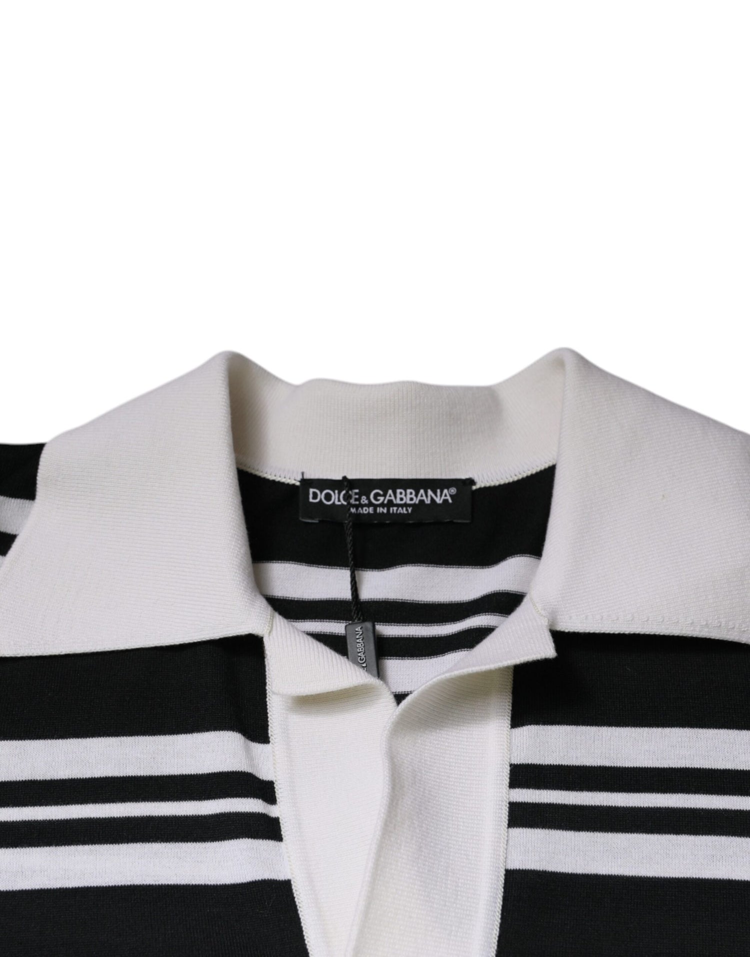 Dolce &amp;amp; Gabbana Flerfärgad Randig Krage Polo T-shirt