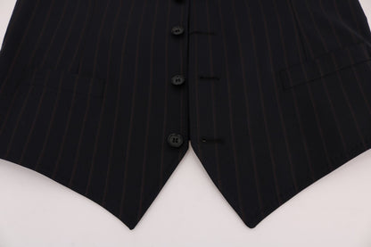 Dolce &amp;amp; Gabbana Blå Ull Stretchväst