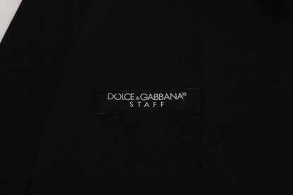 Dolce &amp;amp; Gabbana Svart STAFF Ull Stretchväst