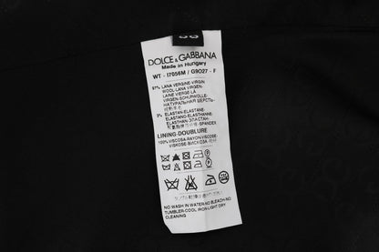 Dolce &amp;amp; Gabbana Svart STAFF Ull Stretchväst