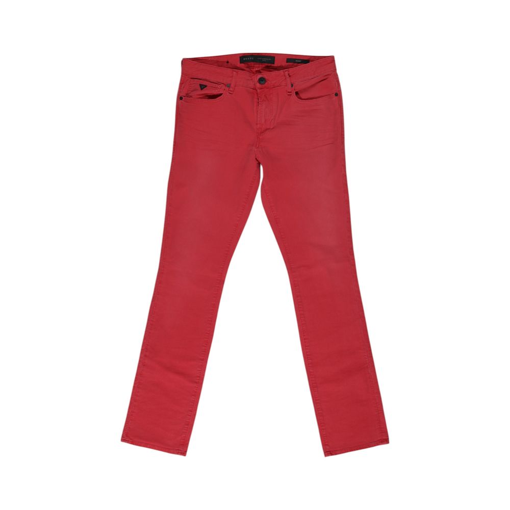 Guess Röda Bomullsjeans &amp;amp; Byxor