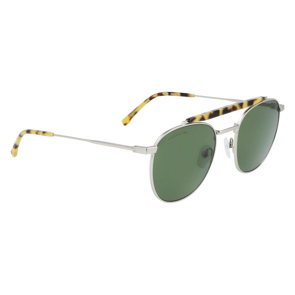 Lacoste Silverfärgade Metall Solglasögon