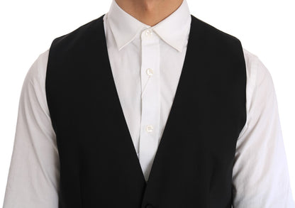 Dolce &amp;amp; Gabbana Svart Ull-Siden Väst