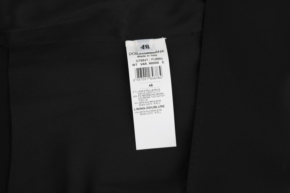 Dolce &amp;amp; Gabbana Svart Ull-Siden Väst
