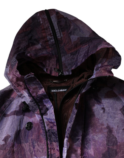 Dolce &amp;amp; Gabbana Lila Kamouflage Hooded Herr Blousonjacka