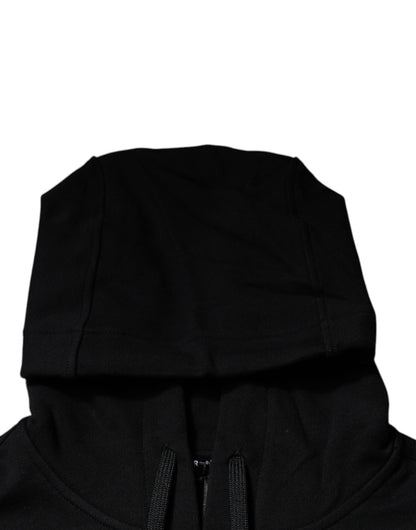 Versace Svart Medusa Bomull Hoodie Pull Sweatshirt Tröja