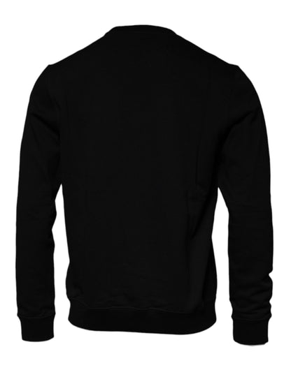 Versace Svart Medusa Fleece Herr Rund Hals Tröja Tröja