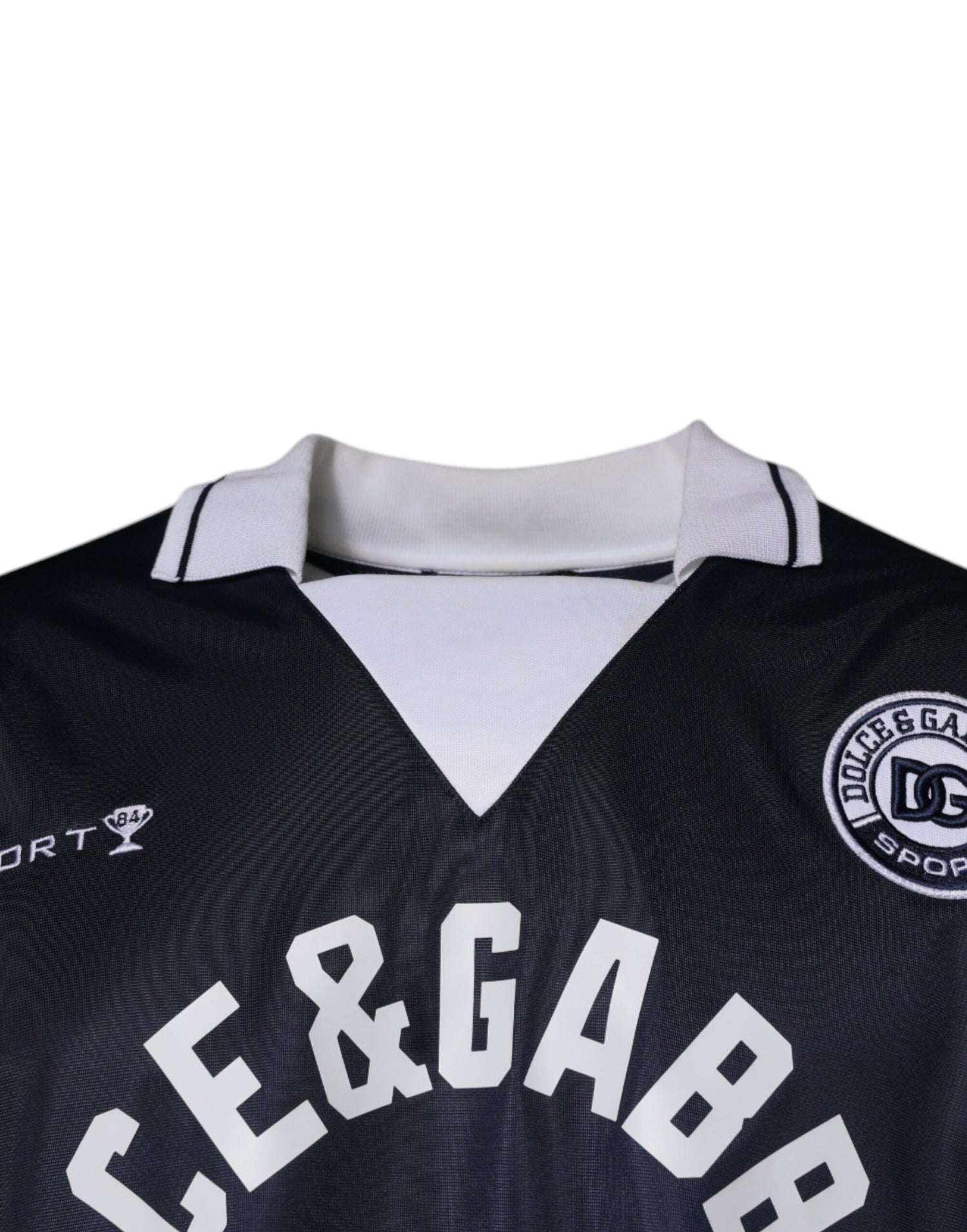 Dolce &amp;amp; Gabbana Blå Logo Jerseykrage Pullovertröja