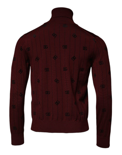 Dolce &amp;amp; Gabbana Rödbrun Monogram Polotröja