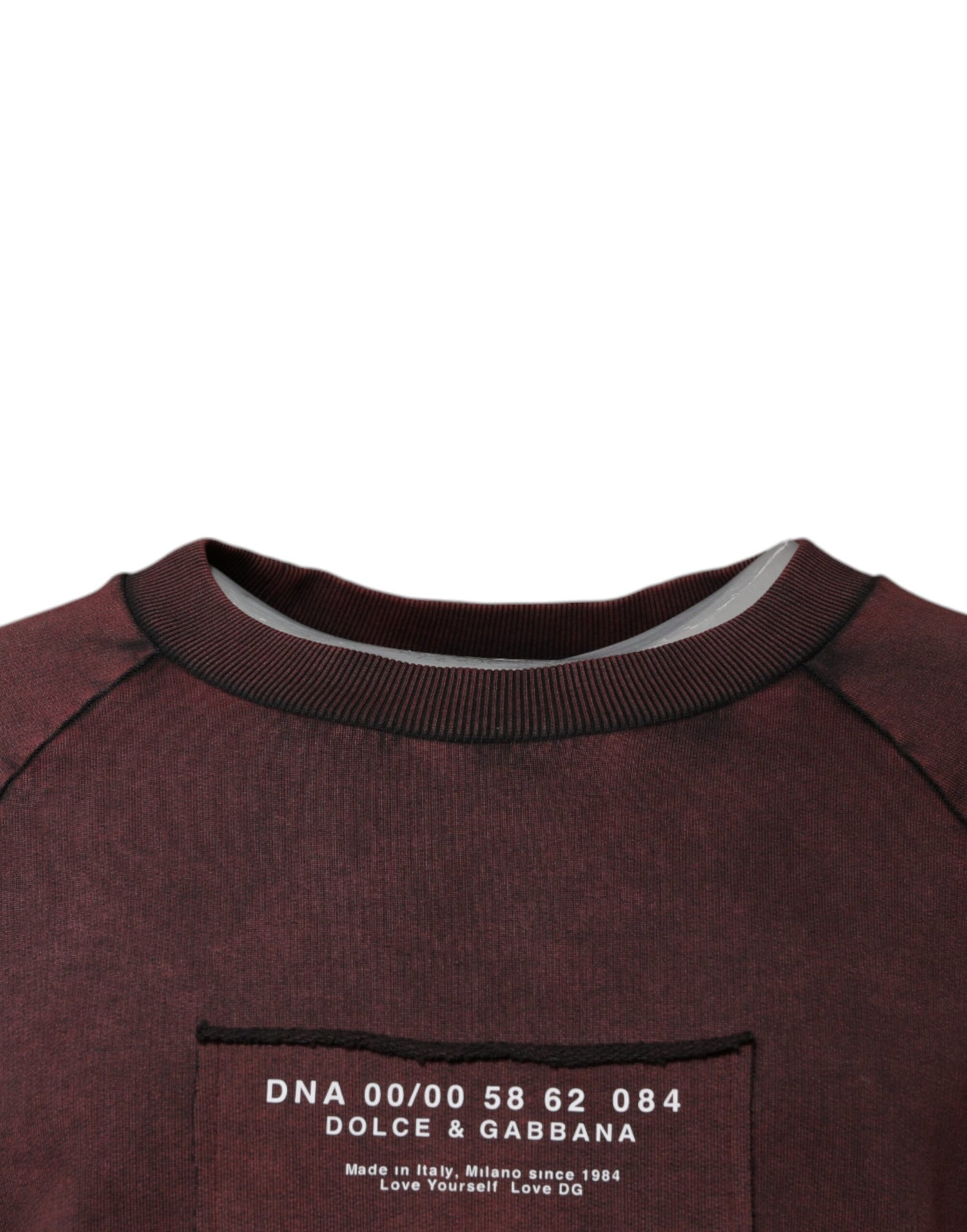 Dolce &amp;amp; Gabbana Brun Logotyp Bomull Rund Halsad Tröja
