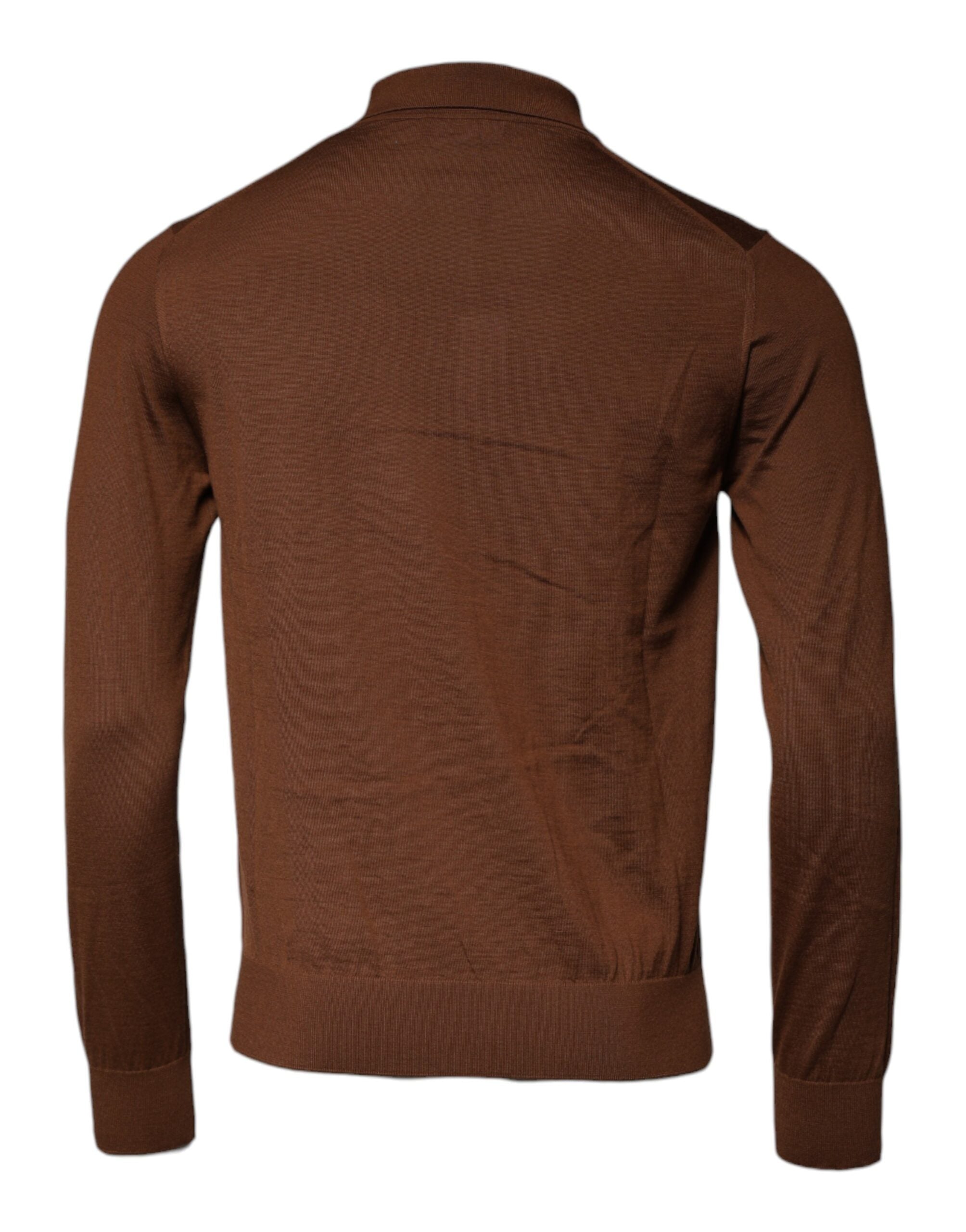 Dolce &amp;amp; Gabbana Brun Kashmirknäppt Herrtröja