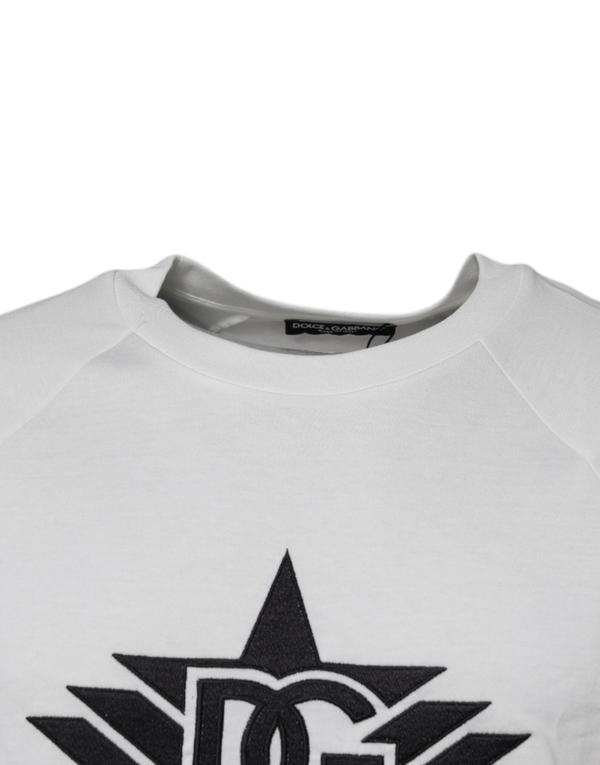 Dolce &amp;amp; Gabbana Vit DG Sport Rundringad Kortärmad T-shirt