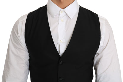 Dolce &amp;amp; Gabbana svart ullklänningsväst