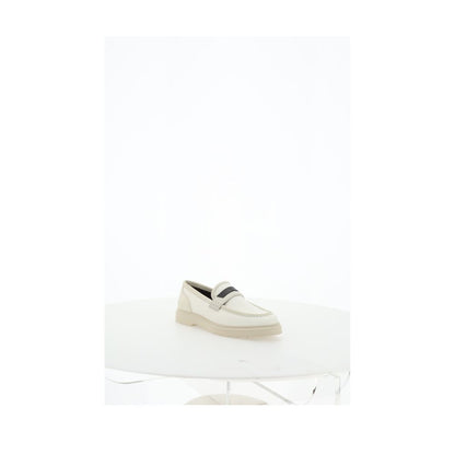Brunello Cucinelli Beige Loafers Skor