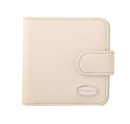 Dolce &amp;amp; Gabbana Vitt Dauphine Läder Kondomfodral med Plånbok