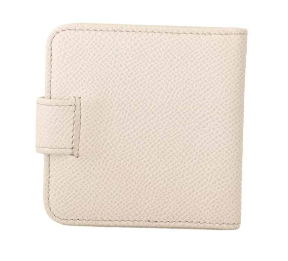 Dolce &amp;amp; Gabbana Vitt Dauphine Läder Kondomfodral med Plånbok