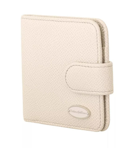 Dolce &amp;amp; Gabbana Vitt Dauphine Läder Kondomfodral med Plånbok