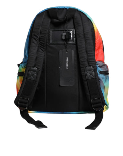 Dolce &amp;amp; Gabbana flerfärgad tie dye nylon med logotyptryck för barn ryggsäck