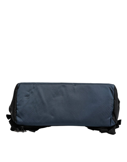 Dolce &amp;amp; Gabbana svart nylon DG-logotyp skolryggsäck