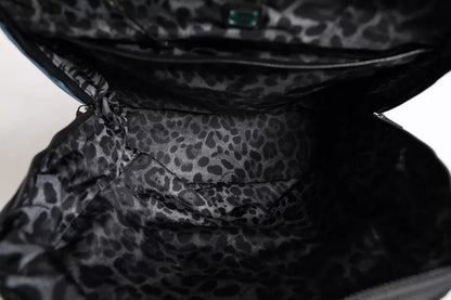 Dolce &amp;amp; Gabbana svart nylon DG-logotyp skolryggsäck