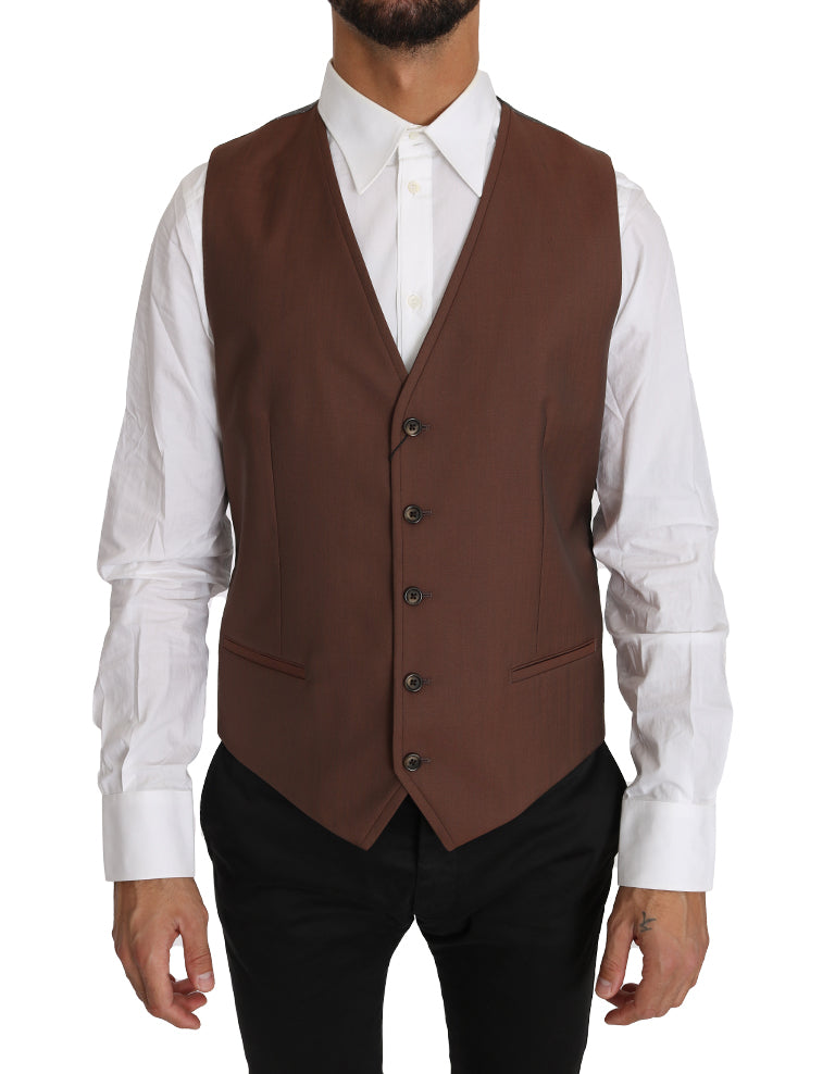 Dolce &amp;amp; Gabbana Brun Ull-Siden Väst