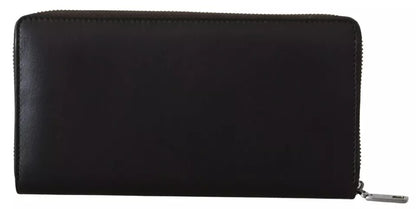 Dolce &amp;amp; Gabbana Brun Exotisk Läder Continental Clutch Plånbok Med Dragkedja Runt