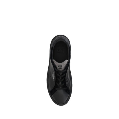 Givenchy svarta läder G-set sneakers