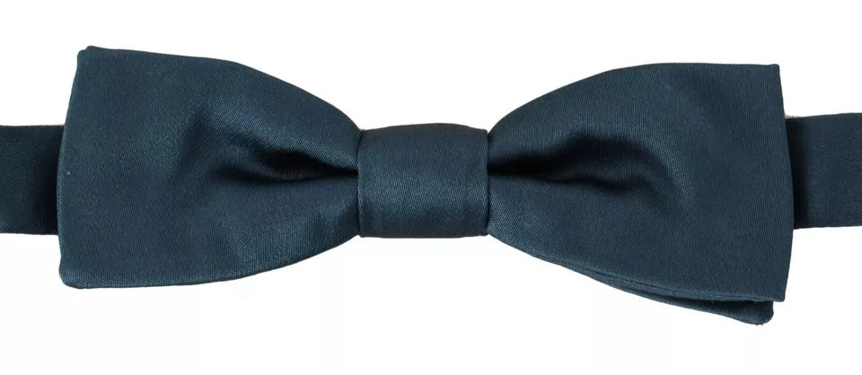Dolce &amp;amp; Gabbana Blå 100% Siden Justerbar Halsringning Fluga Herr