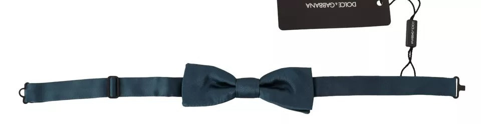 Dolce &amp;amp; Gabbana Blå 100% Siden Justerbar Halsringning Fluga Herr